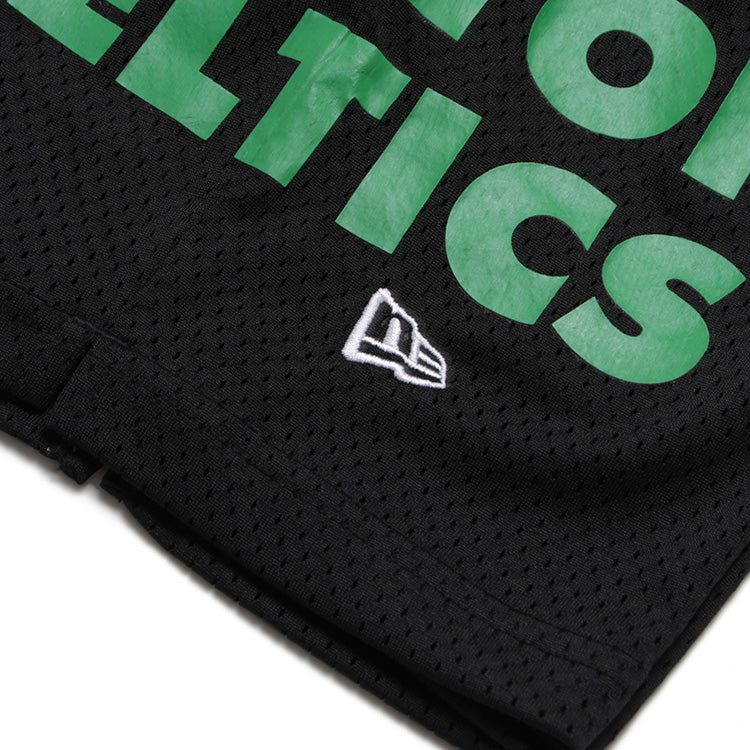 Boston Celtics NBA Black Mesh Shorts