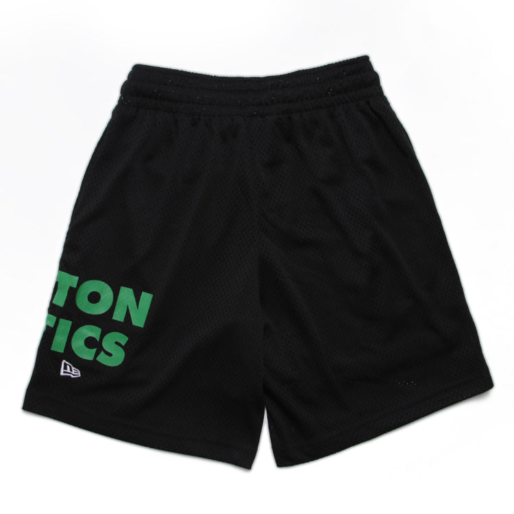 Boston Celtics NBA Black Mesh Shorts