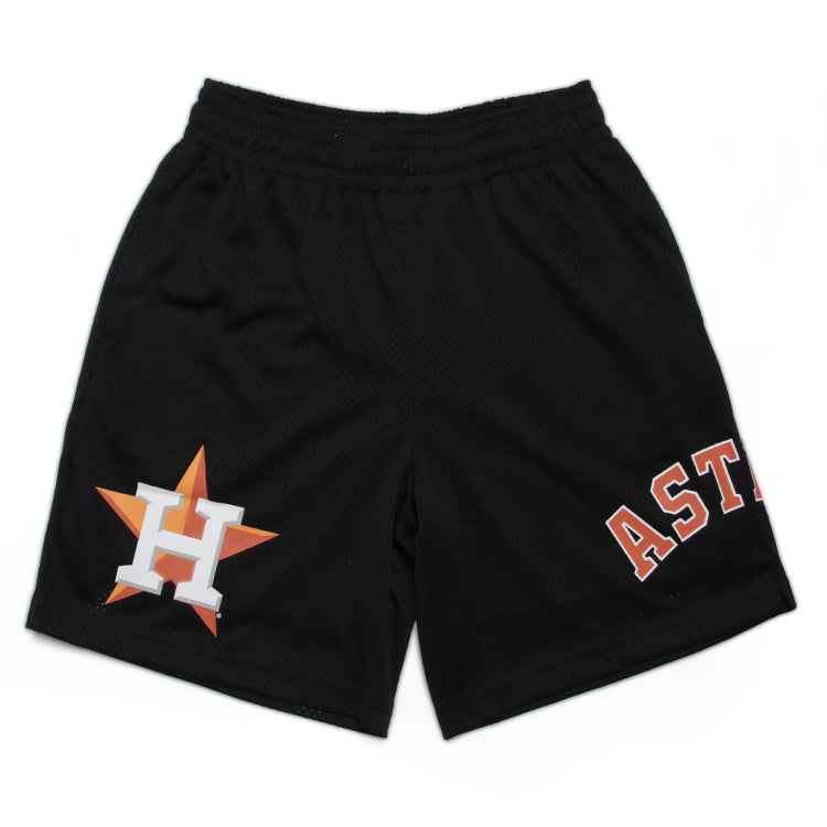 Houston Astros MLB Black Mesh Shorts