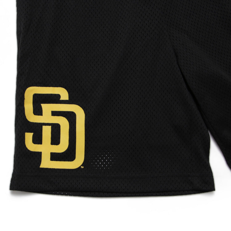 San Diego Padres MLB Black Mesh Shorts