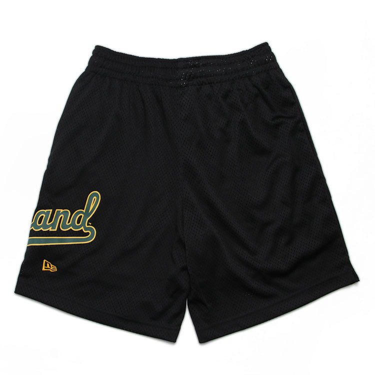 Oakland Athletics MLB Black Mesh Shorts