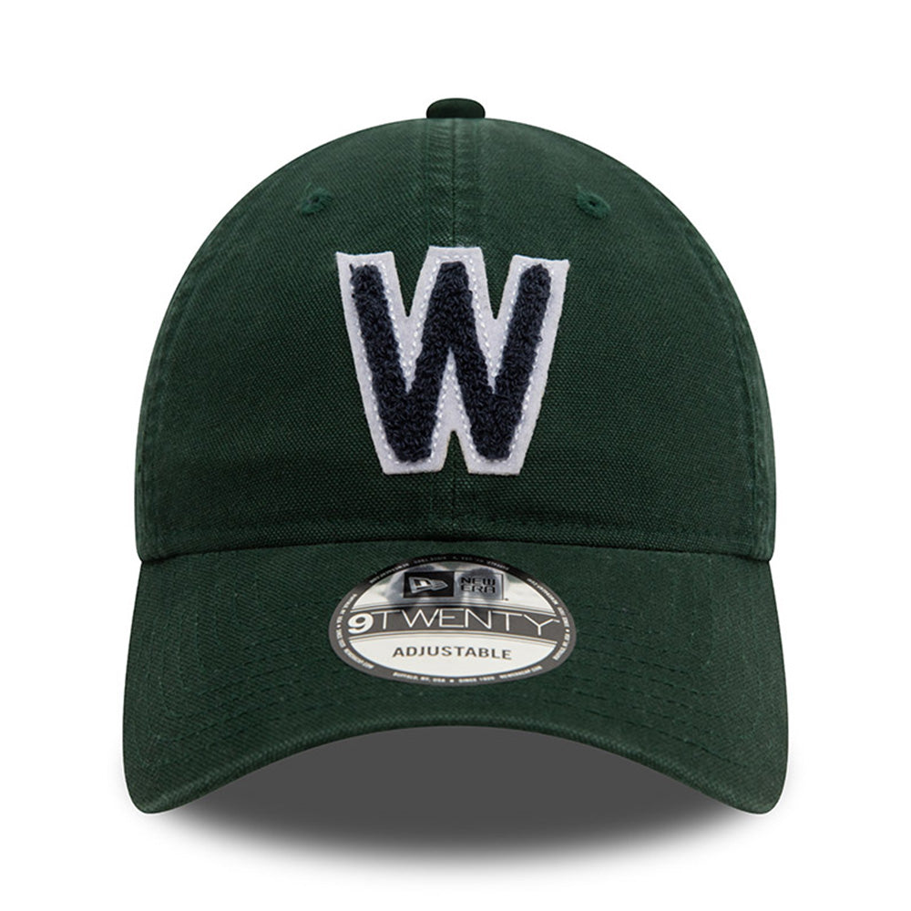 New Era Washington Nationals MLB Varsity Coop Dark Green 9TWENTY Adjustable Cap