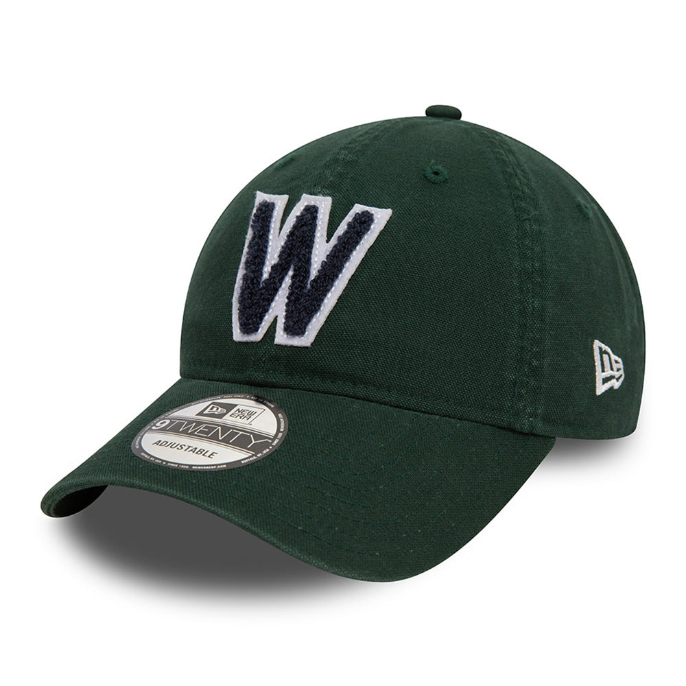 New Era Washington Nationals MLB Varsity Coop Dark Green 9TWENTY Adjustable Cap