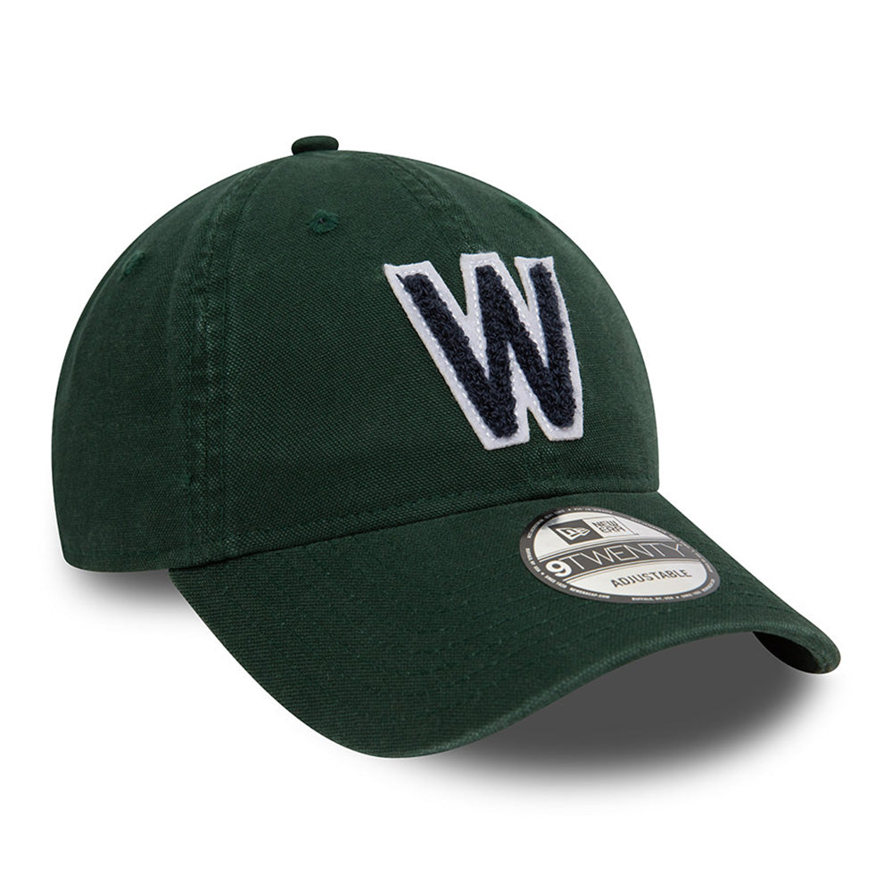 New Era Washington Nationals MLB Varsity Coop Dark Green 9TWENTY Adjustable Cap