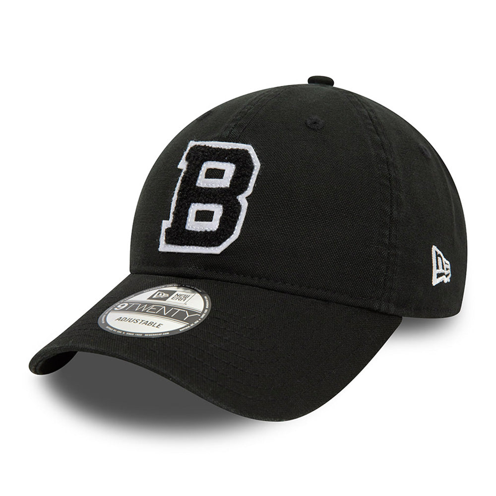 New Era Brooklyn Dodgers MLB Varsity Coop Black 9TWENTY Adjustable Cap