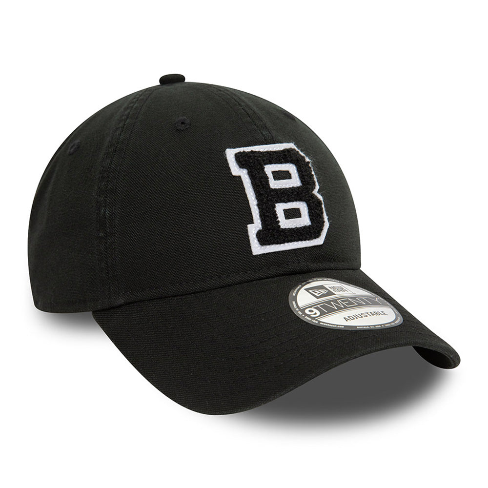 New Era Brooklyn Dodgers MLB Varsity Coop Black 9TWENTY Adjustable Cap