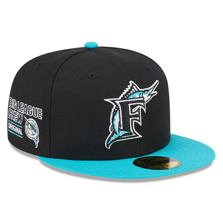 Florida Marlins MLB Big League Chew Black 59FIFTY Fitted Cap