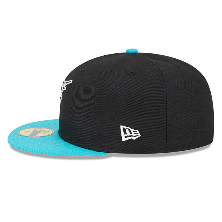 Florida Marlins MLB Big League Chew Black 59FIFTY Fitted Cap