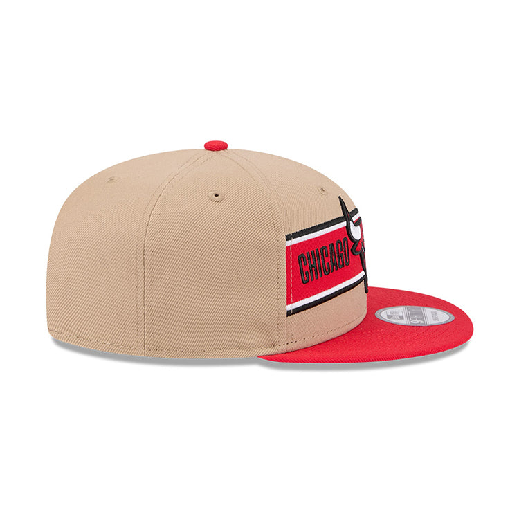 Chicago Bulls NBA 2024 Draft Red on Camel 9FIFTY Youth Snapback Adjustable Cap