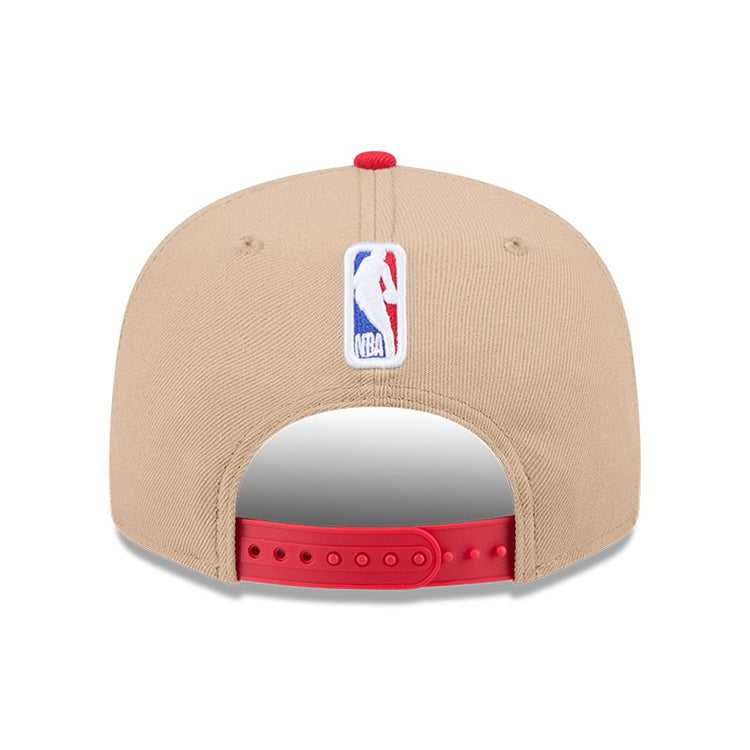 Chicago Bulls NBA 2024 Draft Red on Camel 9FIFTY Youth Snapback Adjustable Cap