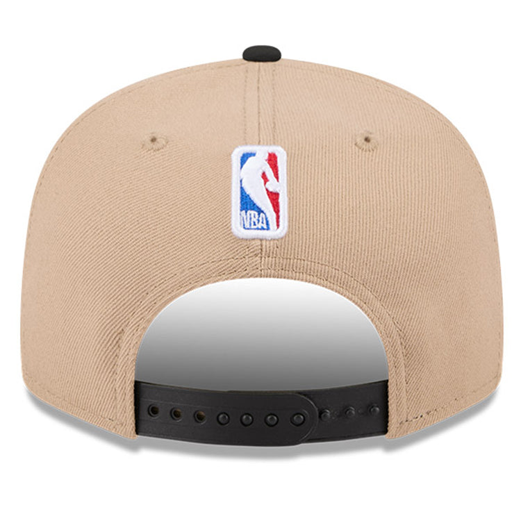 Brooklyn Nets NBA 2024 Draft Black on Camel 9FIFTY Snapback Adjustable Cap