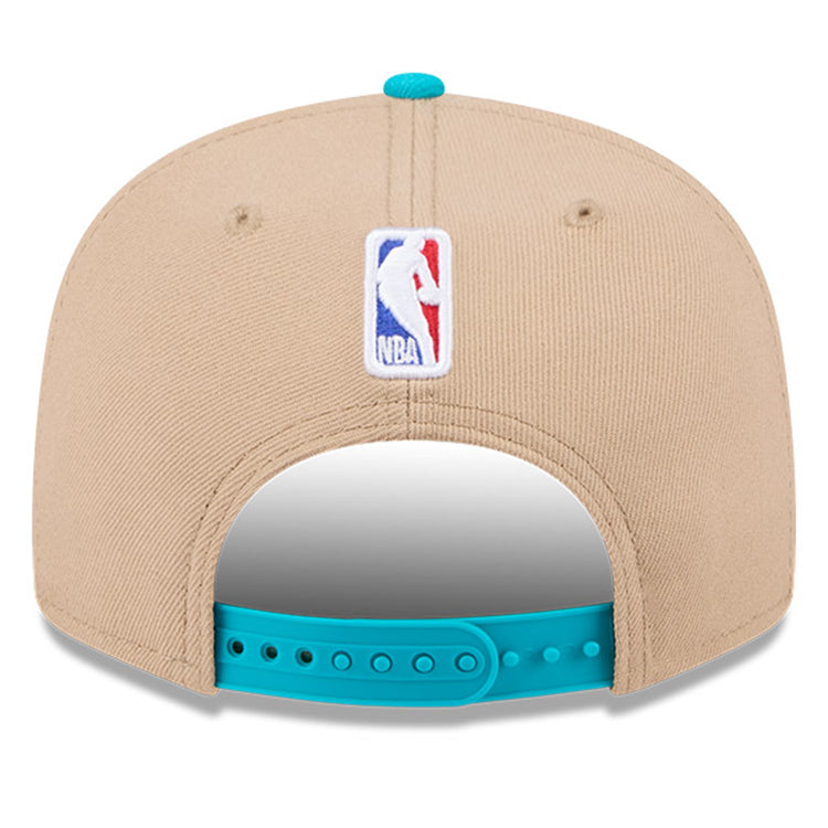 Charlotte Hornets NBA 2024 Draft Turquoise on Camel 9FIFTY Snapback Adjustable Cap