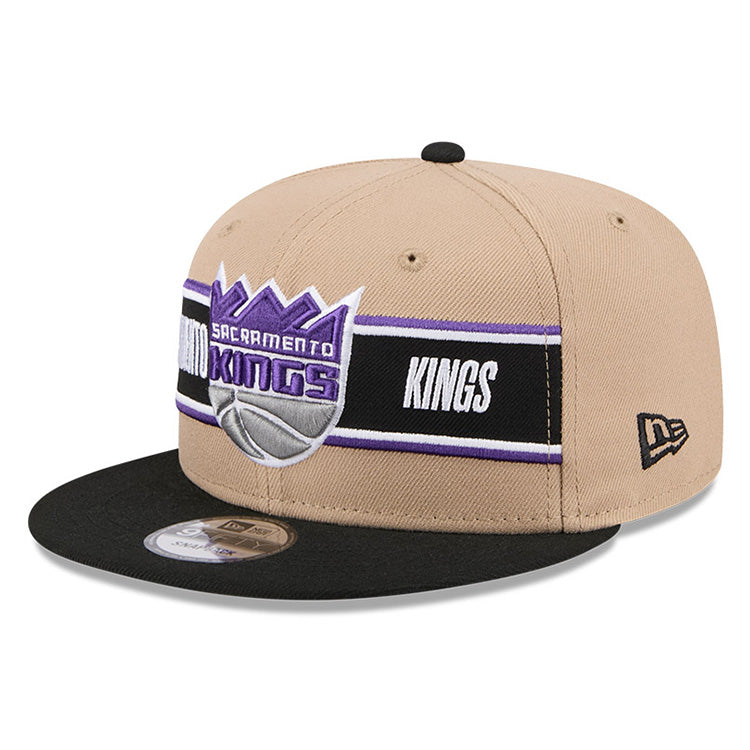 Sacramento Kings NBA 2024 Draft Gray on Camel 9FIFTY Snapback Adjustable Cap