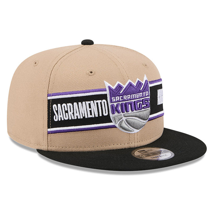 Sacramento Kings NBA 2024 Draft Gray on Camel 9FIFTY Snapback Adjustable Cap