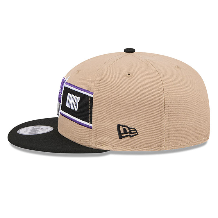 Sacramento Kings NBA 2024 Draft Gray on Camel 9FIFTY Snapback Adjustable Cap