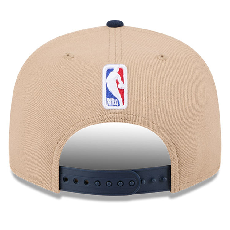 Minnesota Timberwolves NBA 2024 Draft Dark Blue on Camel 9FIFTY Snapback Adjustable Cap