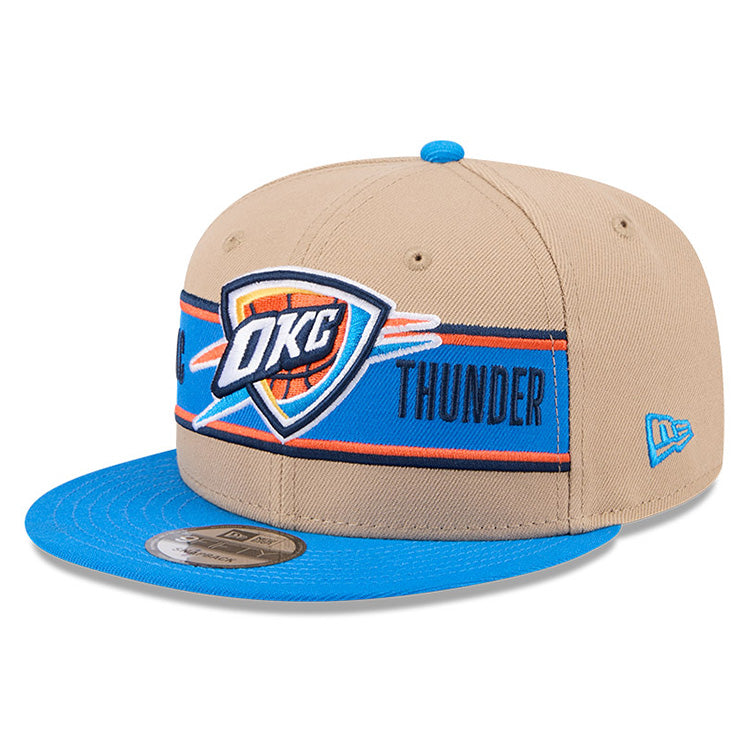 Oklahoma City Thunders NBA 2024 Draft Medium Blue on Camel 9FIFTY Snapback Adjustable Cap