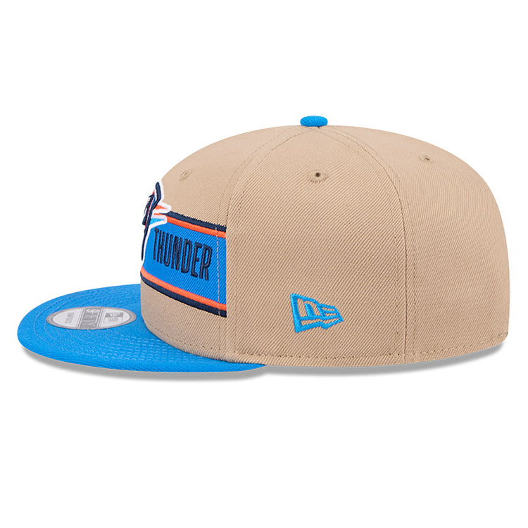 Oklahoma City Thunders NBA 2024 Draft Medium Blue on Camel 9FIFTY Snapback Adjustable Cap