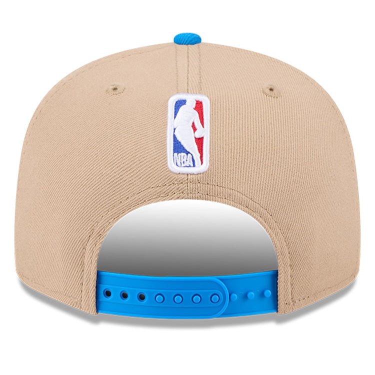 Oklahoma City Thunders NBA 2024 Draft Medium Blue on Camel 9FIFTY Snapback Adjustable Cap