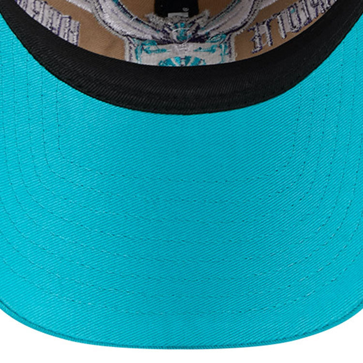 Charlotte Hornets NBA 2024 Draft Turquoise on Camel 9TWENTY Adjustable Cap