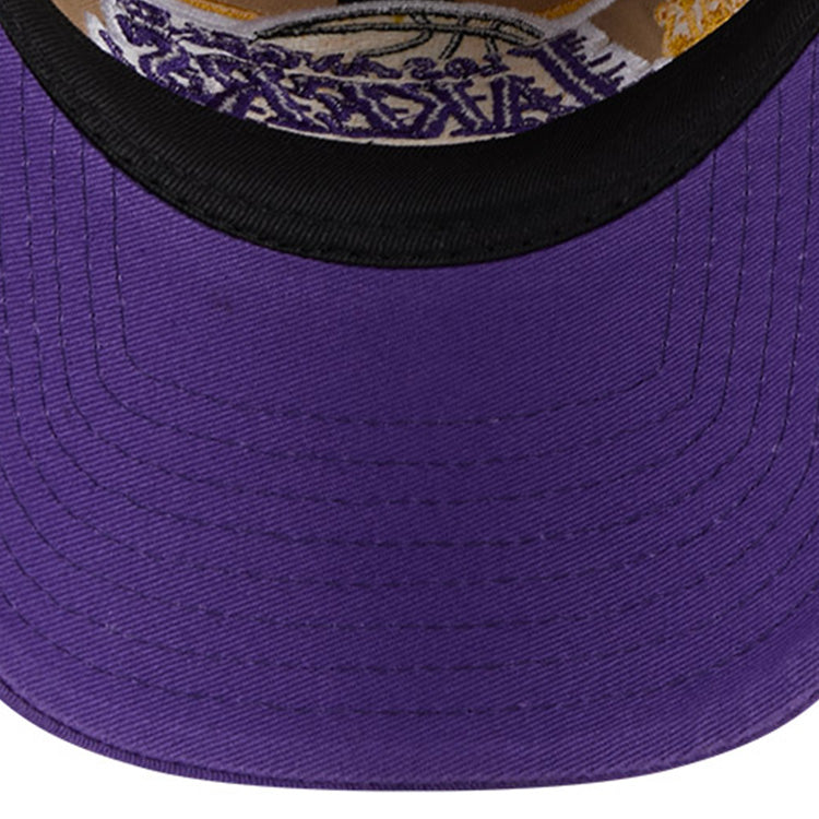 Los Angeles Lakers NBA 2024 Draft Purple on Camel 9TWENTY Adjustable Cap