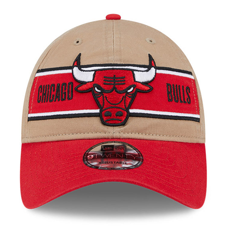 Chicago Bulls NBA 2024 Draft Red on Camel 9TWENTY Adjustable Cap