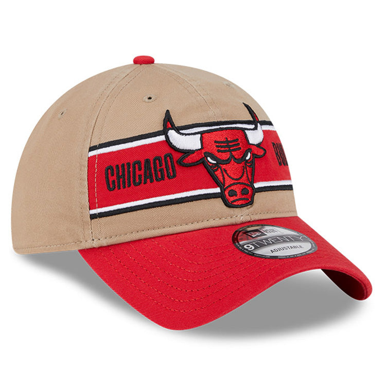 Chicago Bulls NBA 2024 Draft Red on Camel 9TWENTY Adjustable Cap