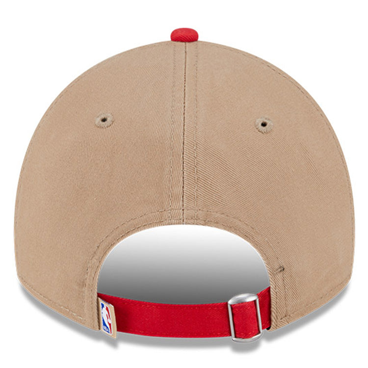 Chicago Bulls NBA 2024 Draft Red on Camel 9TWENTY Adjustable Cap