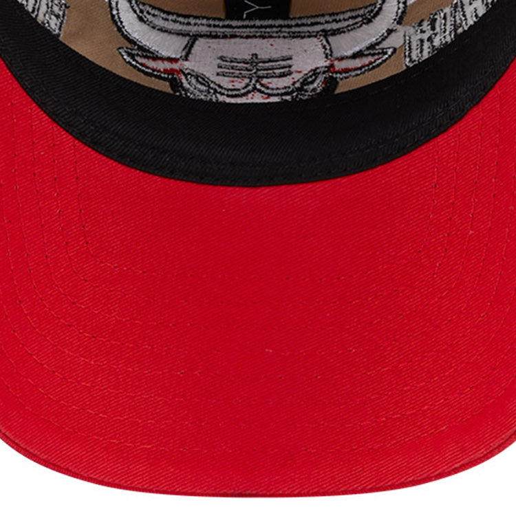 Chicago Bulls NBA 2024 Draft Red on Camel 9TWENTY Adjustable Cap