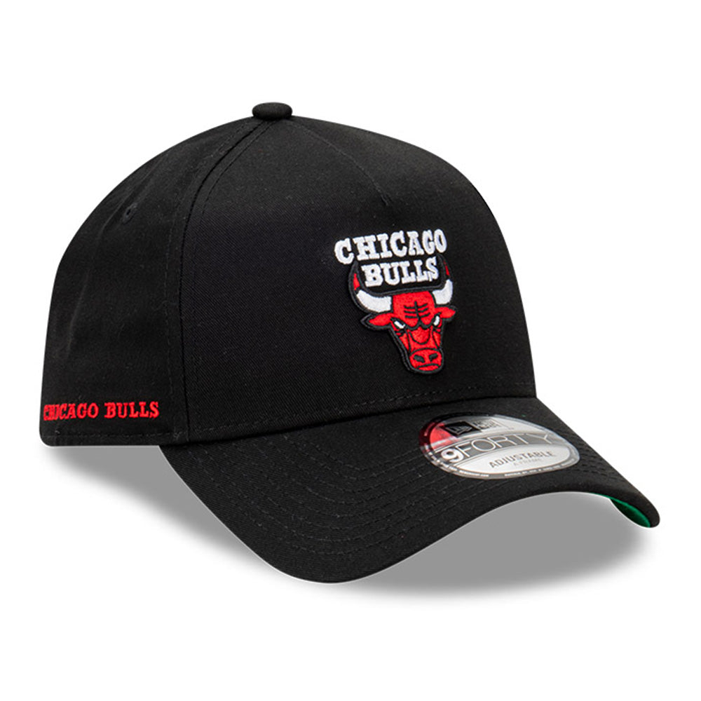 Chicago Bulls NBA Higher Grade Black 9FORTY A-Frame Snapback Cap