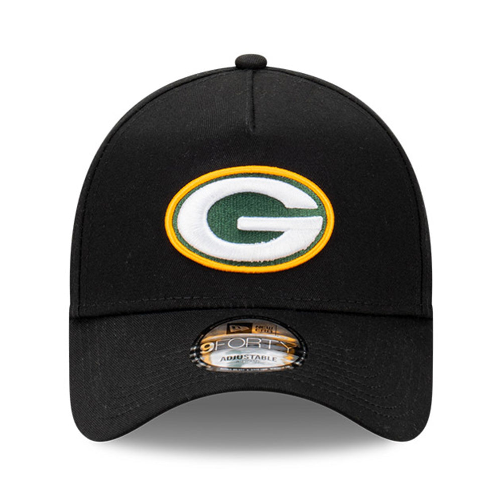 New Era Green Bay Packers Champs Pack NFL Black Green UV 9FORTY A-Frame Snapback Cap