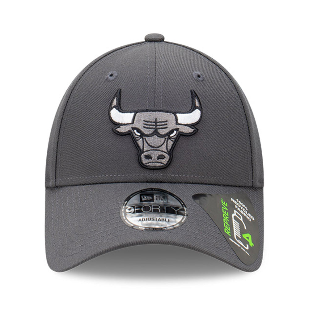 New Era Chicago Bulls Graphite Repreve 9FORTY Snapback Cap