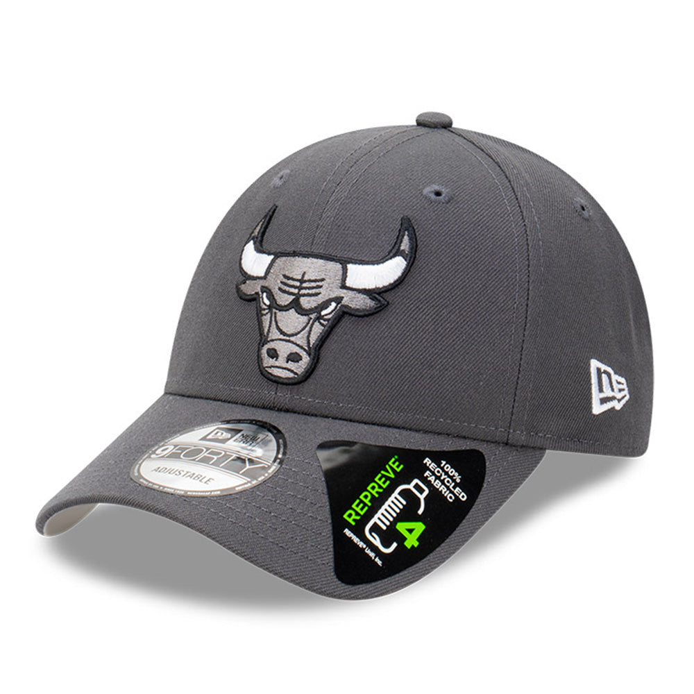 New Era Chicago Bulls Graphite Repreve 9FORTY Snapback Cap