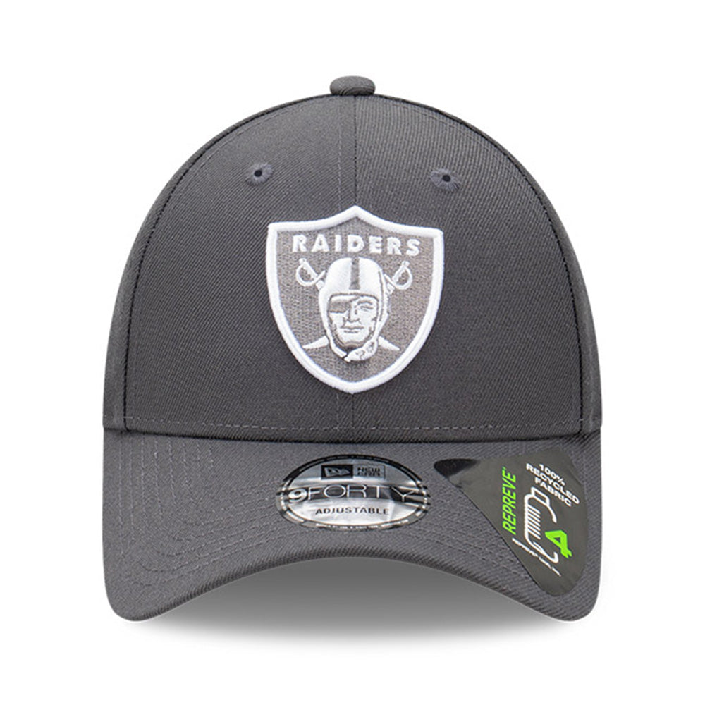 New Era Las Vegas Raiders Graphite Repreve 9FORTY Snapback Cap
