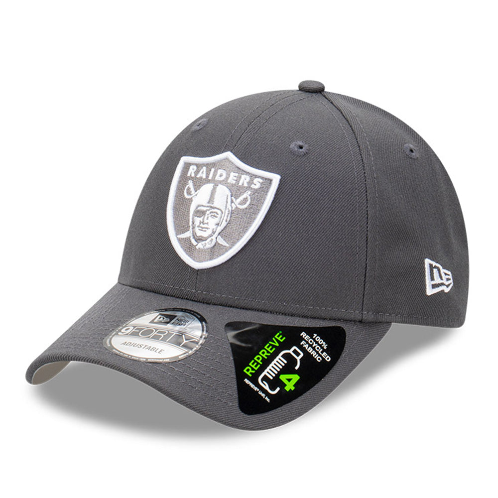 New Era Las Vegas Raiders Graphite Repreve 9FORTY Snapback Cap