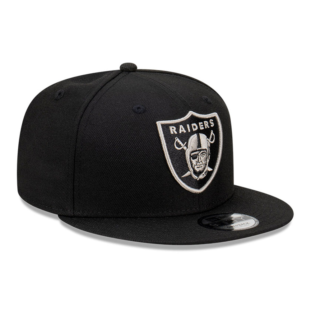 New Era Las Vegas Raiders NFL Grey Outline Repreve Black 9FIFTY Snapback Cap