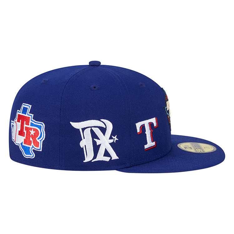 Texas Rangers MLB All Star Games 2024 All Over Navy 59FIFTY Fitted Cap