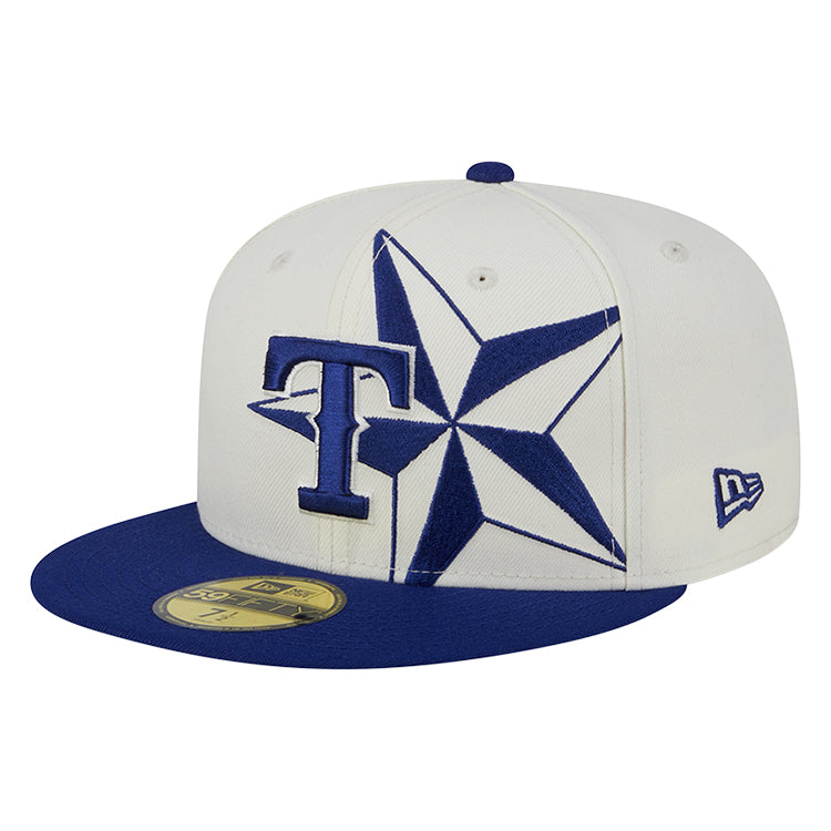 Texas Rangers MLB All Star Games 2024 Lonestar Chrome White 59FIFTY Fitted Cap