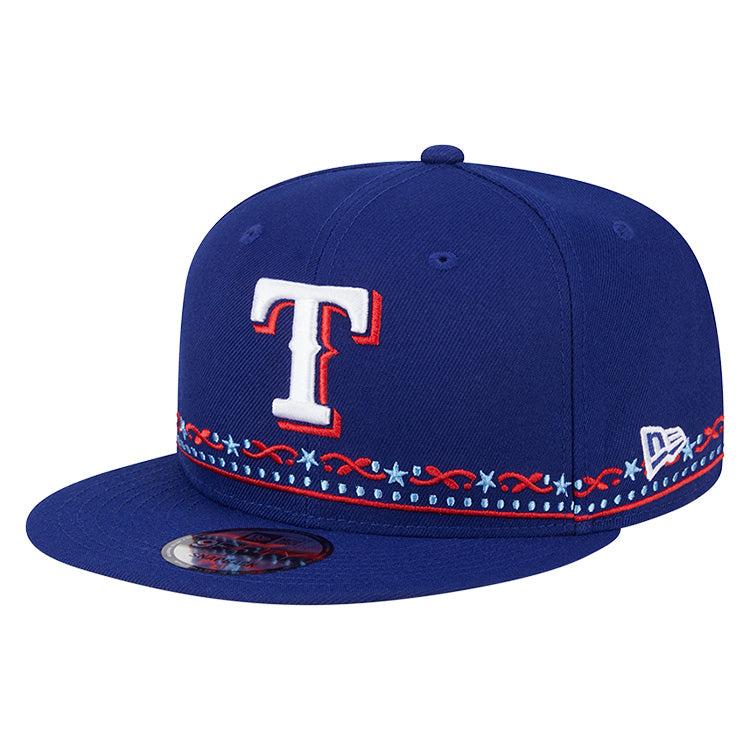 Texas Rangers MLB All Star Games 2024 Detail Navy 9FIFTY Snapback Cap