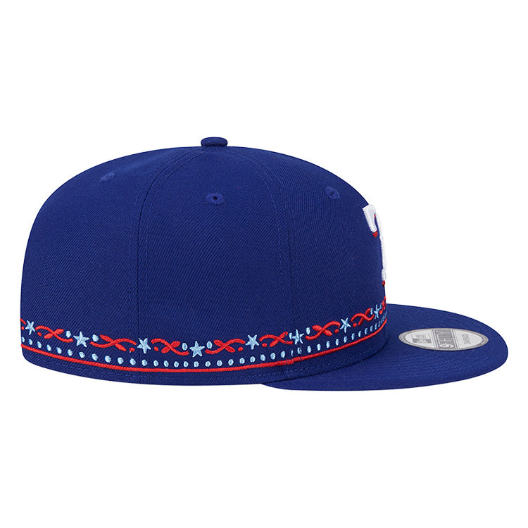 Texas Rangers MLB All Star Games 2024 Detail Navy 9FIFTY Snapback Cap