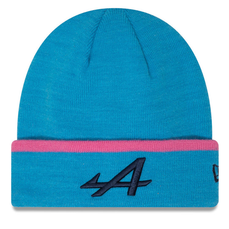 BWT Alpine F1 Racing Team Blue Polylana Cuff Knit Beanie Hat