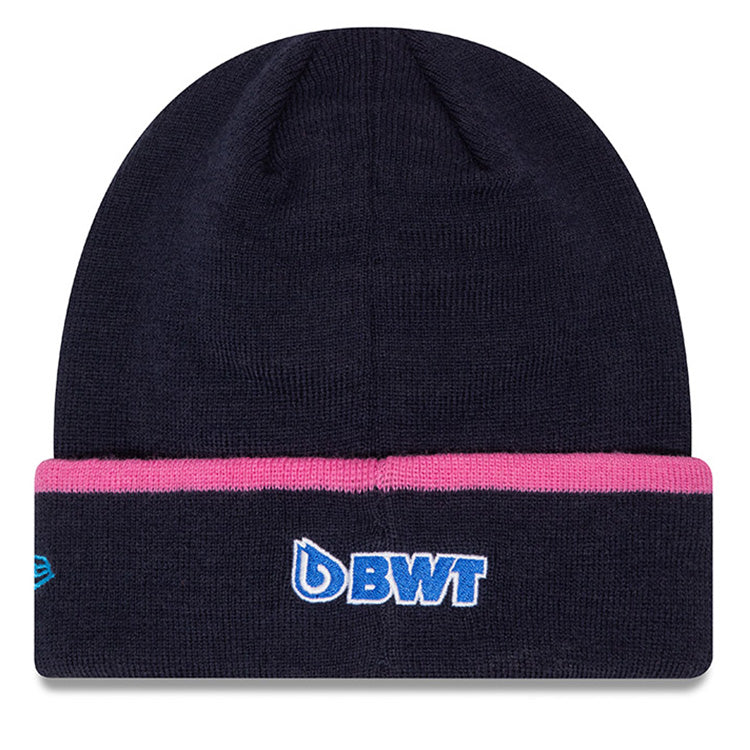 BWT Alpine F1 Racing Team Navy Polylana Cuff Knit Beanie Hat