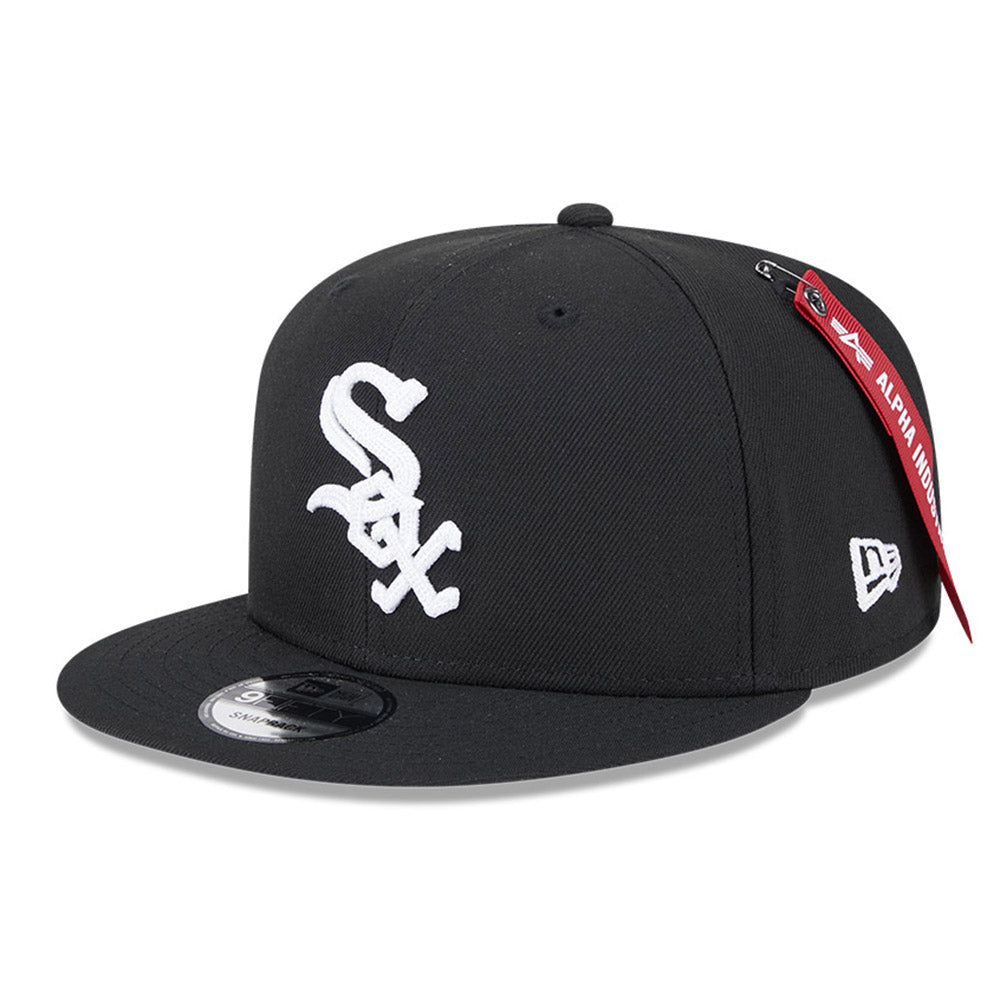 Chicago White Sox MLB Alpha Industries 1086 Black 9FIFTY Cap