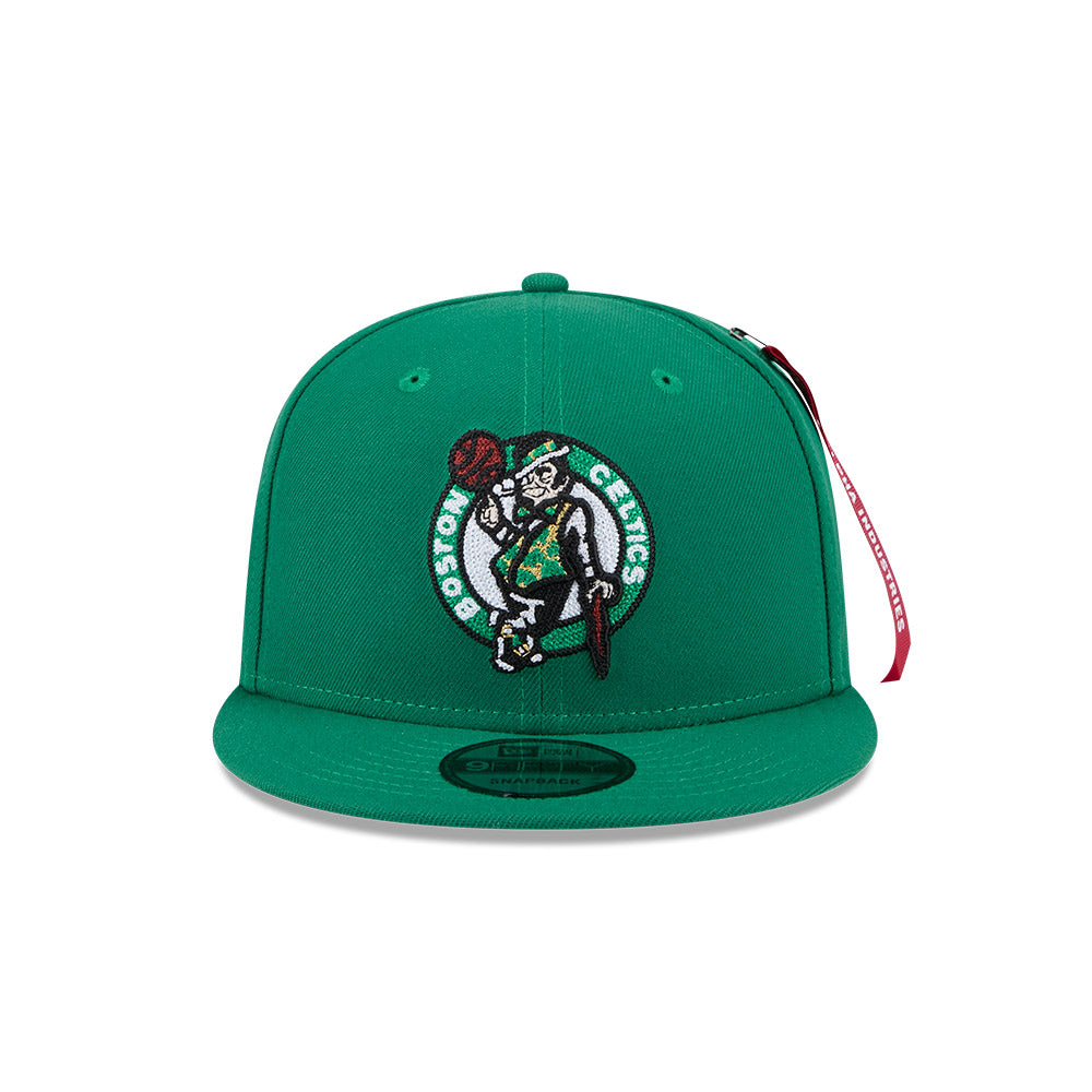 Boston Celtics NBA Alpha Industries 1086 Green 9FIFTY Snapback Cap