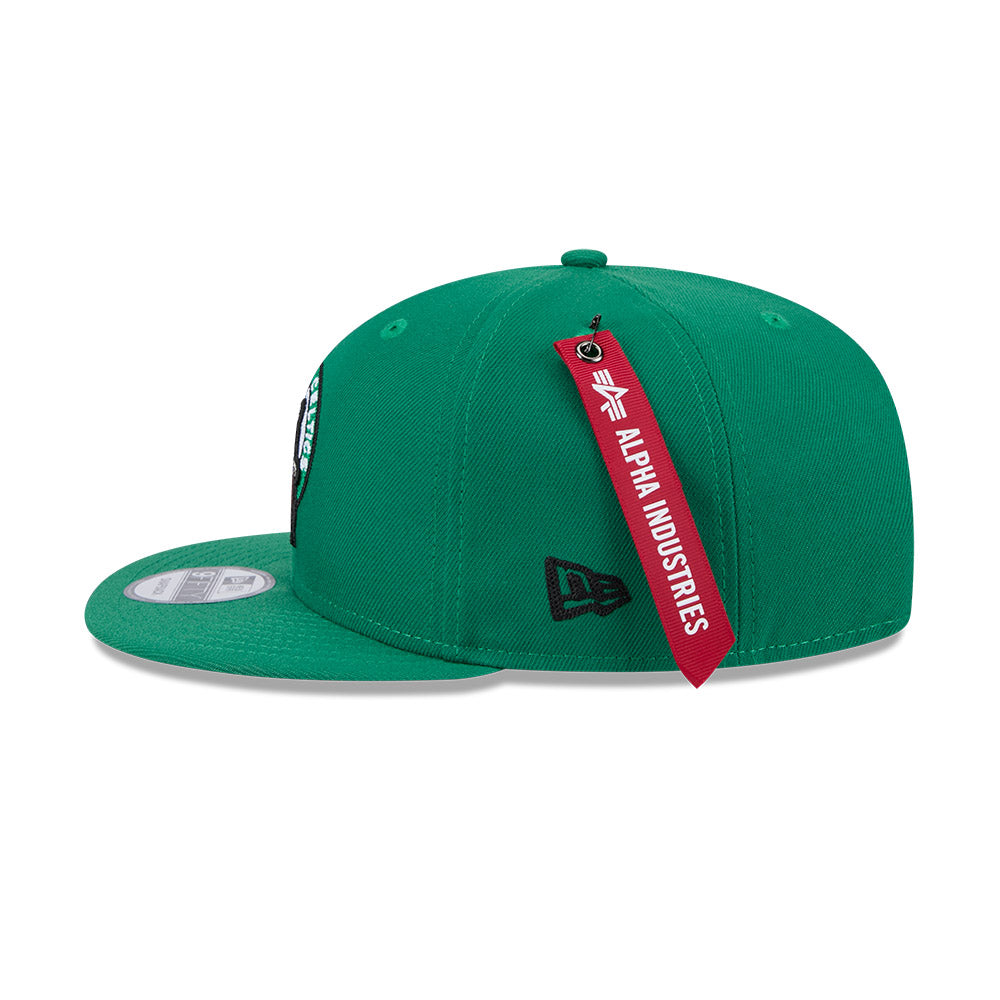 Boston Celtics NBA Alpha Industries 1086 Green 9FIFTY Snapback Cap