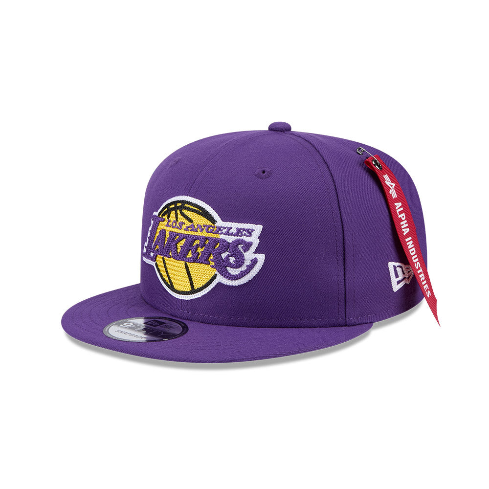 Los Angeles Lakers NBA Alpha Industries 1086 Purple 9FIFTY Snapback Cap