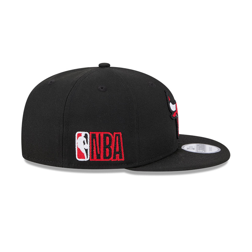 Chicago Bulls NBA Alpha Industries 1086 Black 9FIFTY Snapback Cap