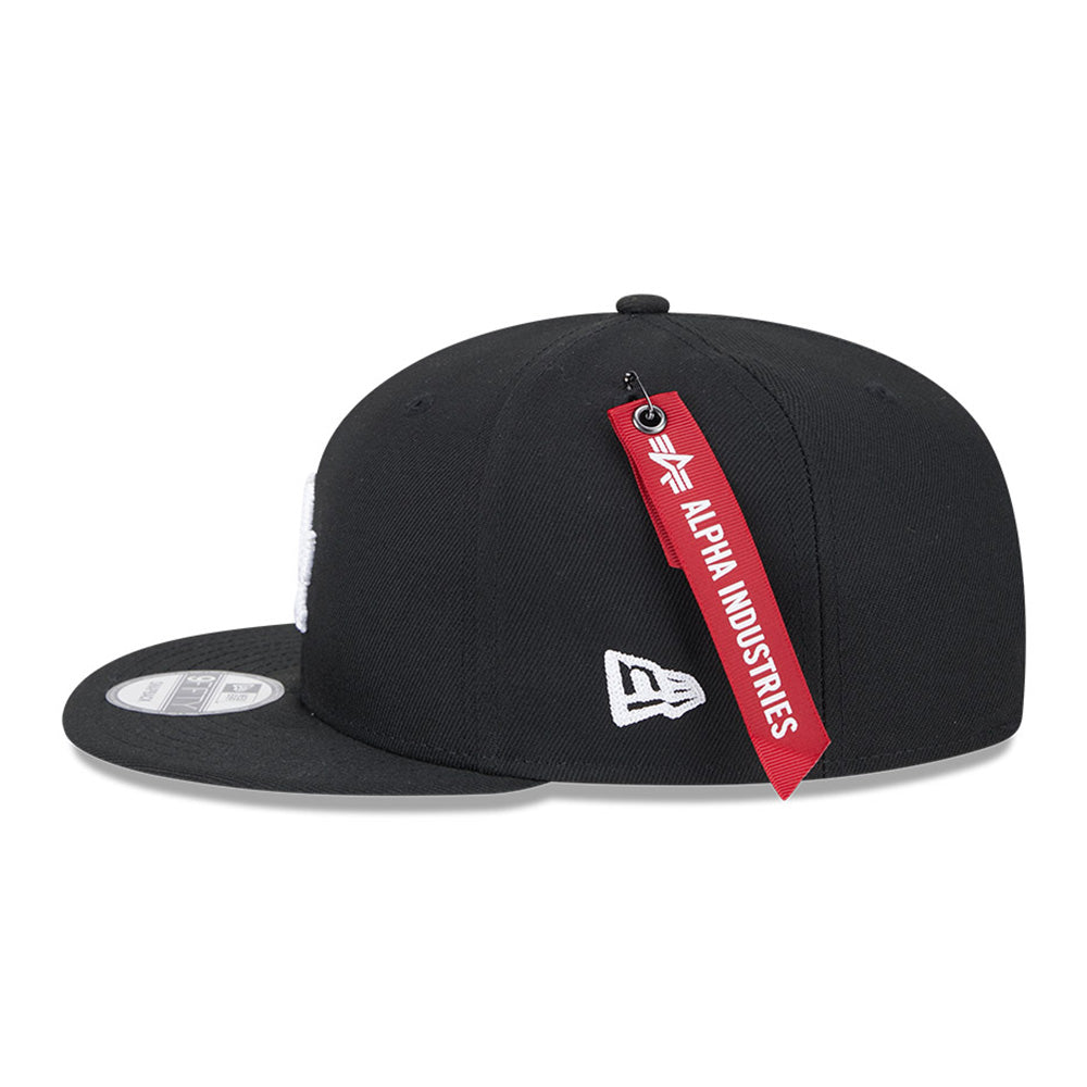 Los Angeles Dodgers MLB Alpha Industries 1086 Black 9FIFTY Cap