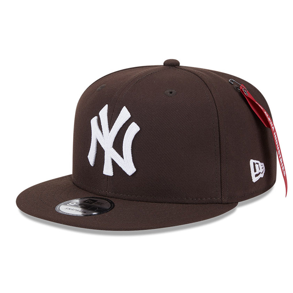 New York Yankees MLB Alpha Industries 1086 Brown 9FIFTY Cap