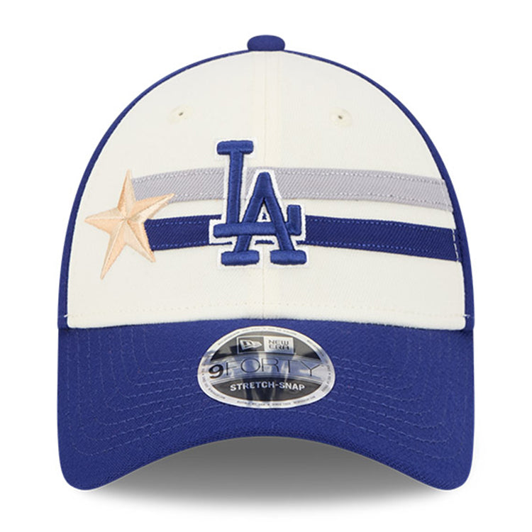 Los Angeles Dodgers MLB All Star Games 2024 Workout Dark Blue 9FORTY Stretch Snap Cap